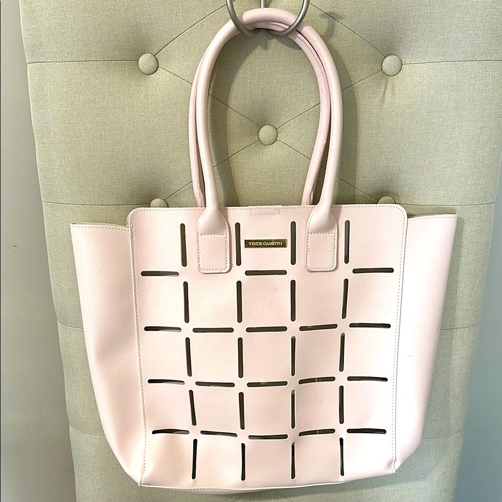 Vince Camuto Pink Geometric Tote Bag